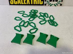 Scalextric: SCALEXTRIC EXIN - LOTE 21 PLACAS PERALTES Y 4 SOPORTES PUENTE